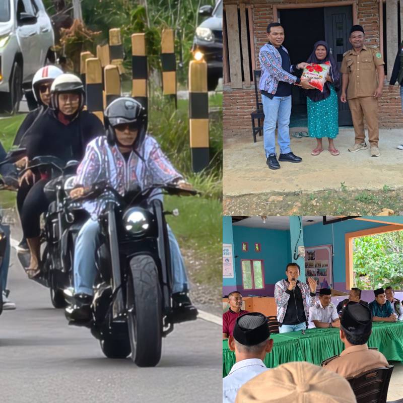 Ngabuburit Ala Bupati Konawe: Motoran, Bagi Sembako dan Serap Curhat Warga