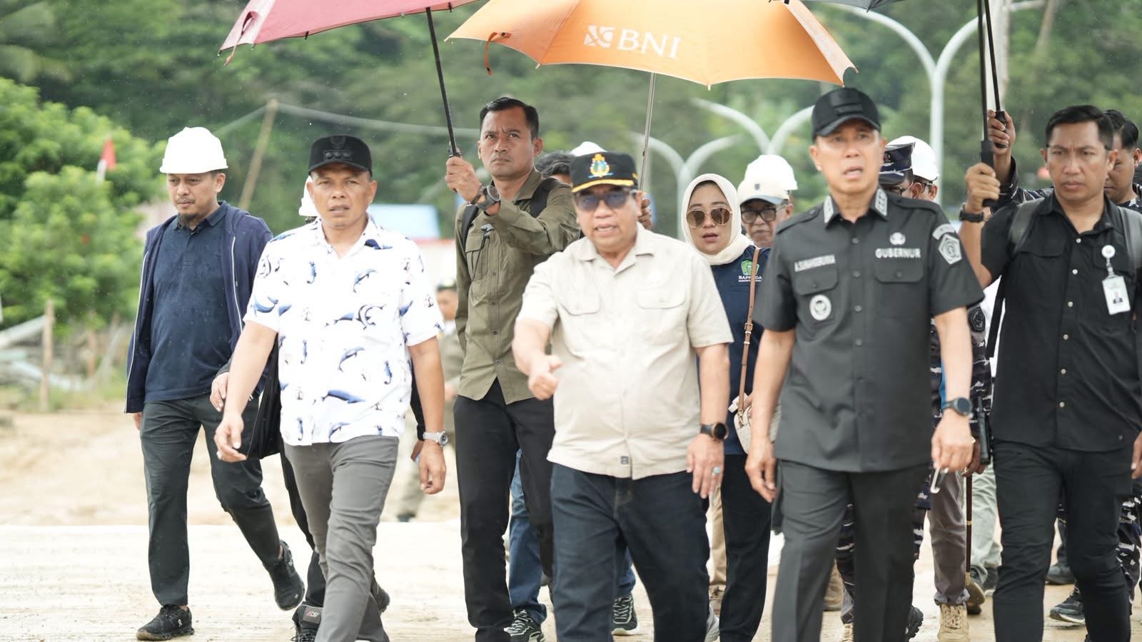 Gubernur Sultra dan Bupati Konawe Tinjau Kampung Nelayan Merah Putih di Soropia