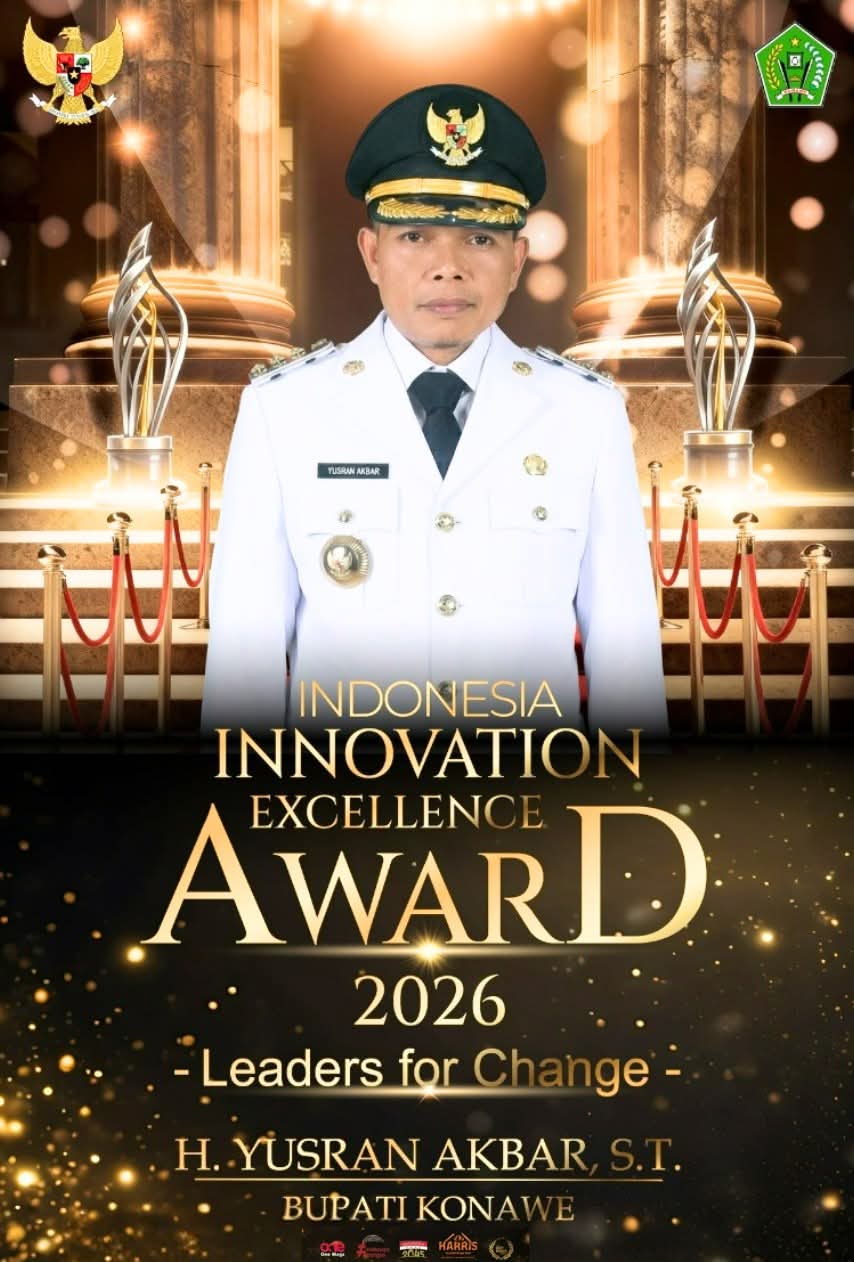 Bupati Konawe terima penghargaan Indonesia Innovation Excellence Award 2026